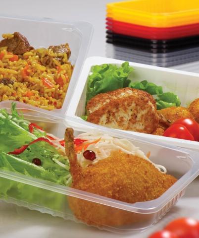 Серия 210 лотков для готовых обедов